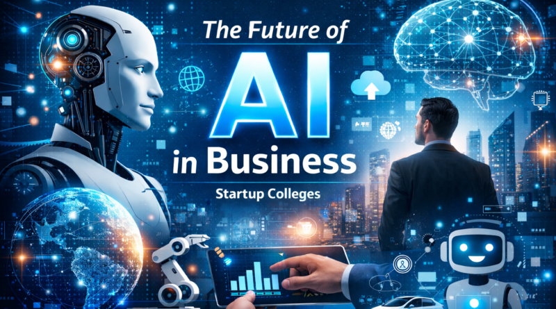 Future of Artificial Intelligence in Business Technology Concept