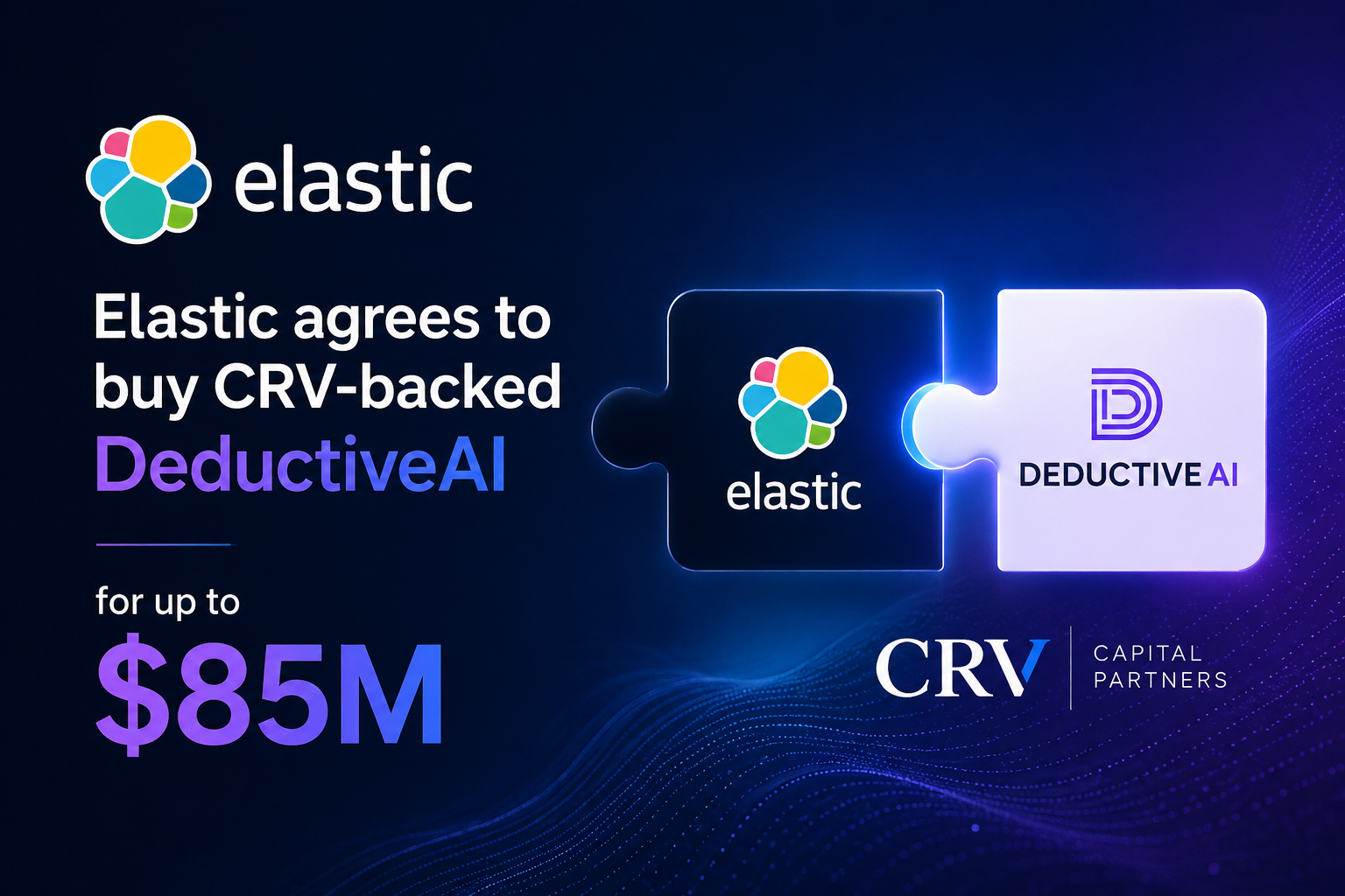 Elastic agrees to buy CRV-backed DeductiveAI for up to $85M