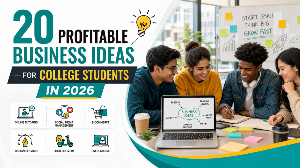 20 Profitable Business Ideas for College Students in 2026