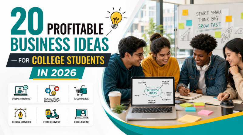 20 Profitable Business Ideas for College Students in 2026